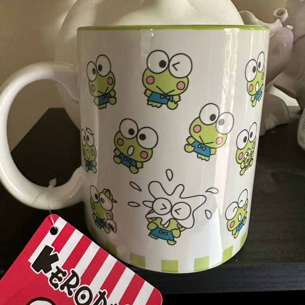 keroppi frog mug